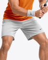 Young Man Wearing Squash Uniform Mockup