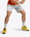 Young Man Wearing Squash Uniform Mockup