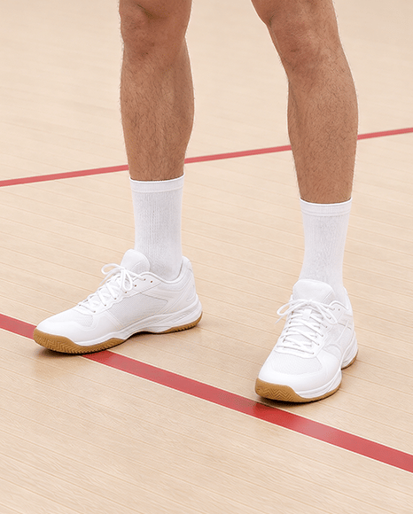 Young Man Wearing Squash Uniform Mockup