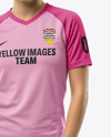 Young Woman Wearing eSports Jersey Mockup