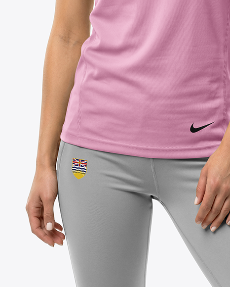 Young Woman Wearing eSports Jersey Mockup