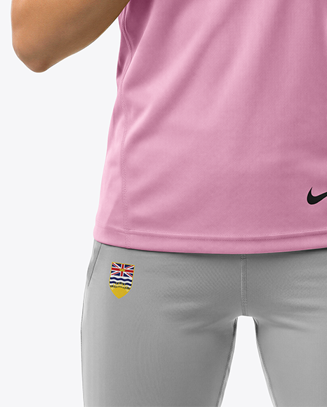 Young Woman Wearing eSports Jersey Mockup