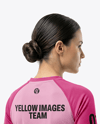 Young Woman Wearing eSports Jersey Mockup