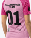 Young Woman Wearing eSports Jersey Mockup