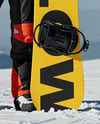 Young Woman Wearing Full Snowboard Kit Mockup