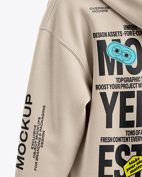 Young Woman Wearing Full-Zip Hoodie Mockup