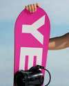 Young Woman Wearing Swimsuit with Snowboard Mockup