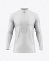 Training Zipper Long Sleeve Jersey Mockup - Front View