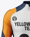 Training Zipper Long Sleeve Jersey Mockup - Front View