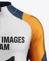 Training Zipper Long Sleeve Jersey Mockup - Front View