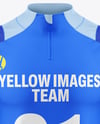 Training Zipper Long Sleeve Jersey Mockup - Front View