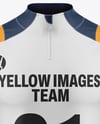 Training Zipper Long Sleeve Jersey Mockup - Front View