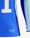 Training Zipper Long Sleeve Jersey Mockup - Front View