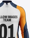 Training Zipper Long Sleeve Jersey Mockup - Front View
