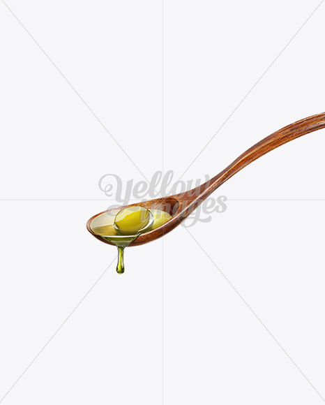 Download Wooden Spoon With Olive Oil and Olive in Object Mockups on Yellow Images Object Mockups