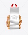 Net Bag With Potato in Bag & Sack Mockups on Yellow Images Object Mockups