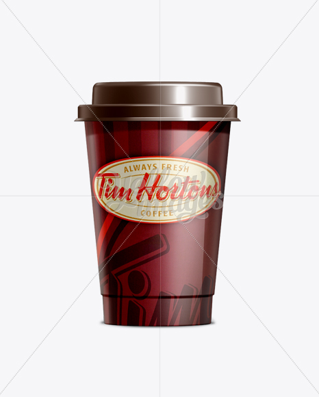 Coffee Cup With Holder Extra Small in Cup & Bowl Mockups on Yellow