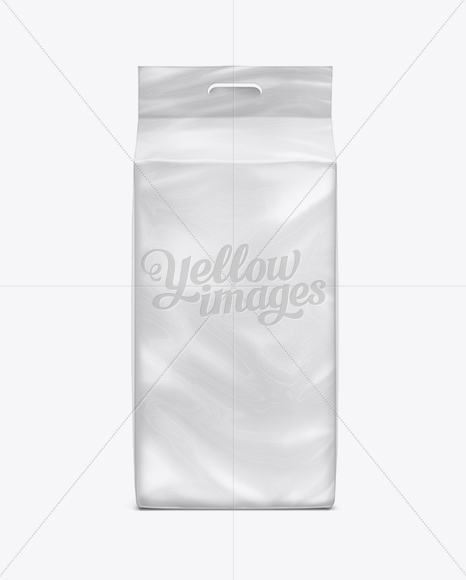 Tall Diapers Package with Handle in Bag & Sack Mockups on Yellow Images