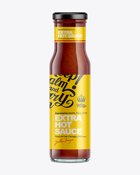 Download Ketchup Bottle Mockup in Bottle Mockups on Yellow Images ...