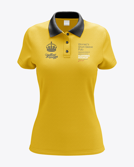 Download Womens Polo HQ Mockup - Front View in Apparel Mockups on ...