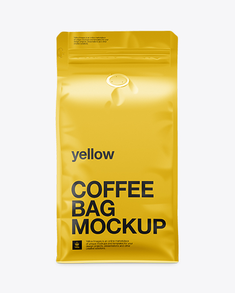 Coffee Bag Mockup / Front View in Bag & Sack Mockups on ...