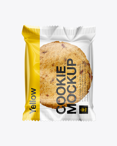 Download Korean Cookies In Yellow Packaging Yellowimages Mockups