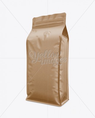 Kraft Paper Flour Bag Mockup - Front View in Bag & Sack Mockups on