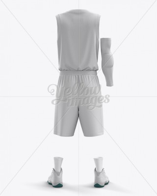 Download Basketball Kit w/ V-Neck Tank Top Mockup / Front View in ...