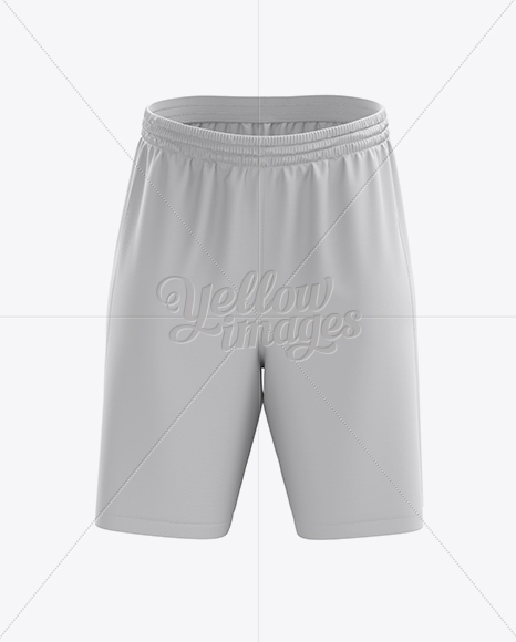 Download Basketball Shorts Mockup - Front & Back View in Apparel Mockups on Yellow Images Object Mockups