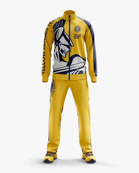 Download Men's Tracksuit Mock-up / Front View in Apparel Mockups on ...