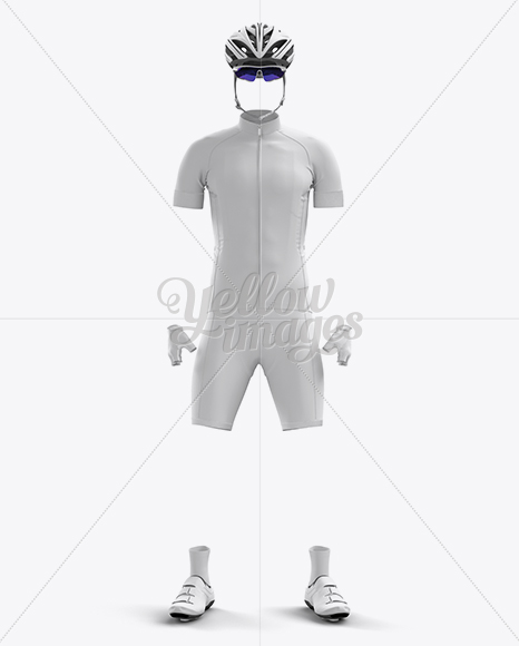 Download Full Men's Cycling Kit Mockup - Front View in Apparel ...