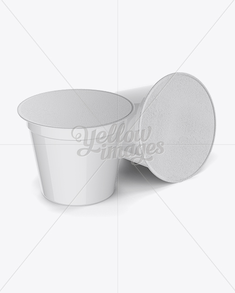 Download K-Cup Pods Mockup (High-Angle Shot) in Cup & Bowl Mockups on Yellow Images Object Mockups