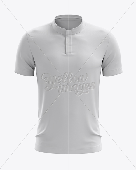Soccer Jersey Mockup - Front View in Apparel Mockups on Yellow Images