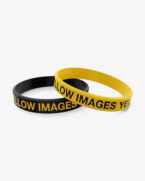 Download Silicone Wristbands Mockup in Apparel Mockups on Yellow Images Object Mockups