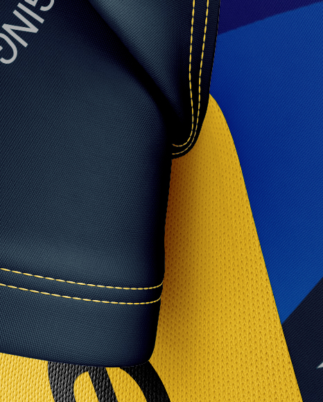 Download Women's Cycling Jersey Mockup (Back Half Side View) in Apparel Mockups on Yellow Images Object ...