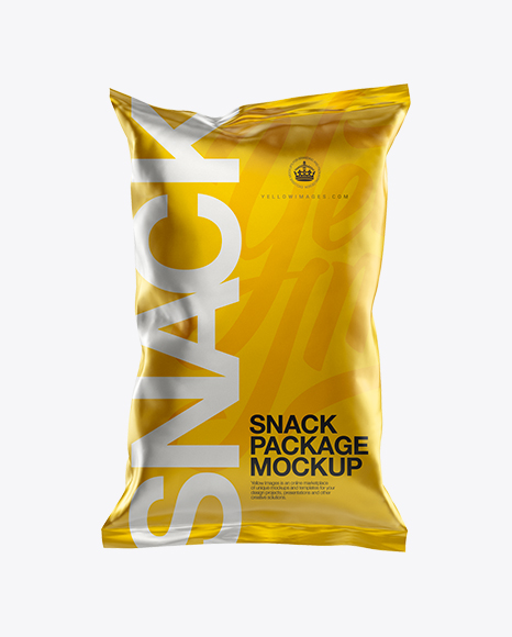 Download Metallic Snack Package Mockup - Half-Side View - Glossy coffee bag mockup - Smarty Mockups ...