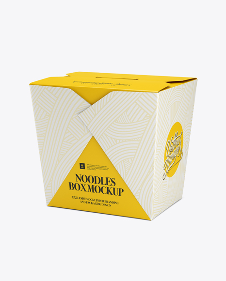 Download Noodles Box Mockup - Half-Side View in Box Mockups on ...