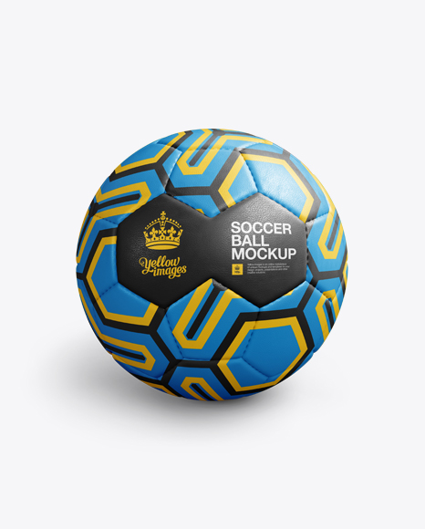 Download Promotional Soccer Ball Mockup in Object Mockups on Yellow ...