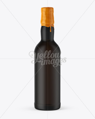 Download Clear Plastic Bottle with Matte Cap Mockup - Front View in Bottle Mockups on Yellow Images ...