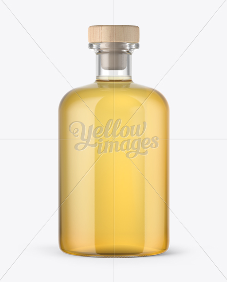 Download Clear Glass Tequila Gold Bottle Mockup in Bottle Mockups ...