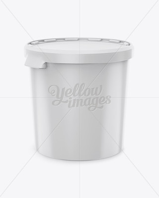 20L Plastic Paint Bucket Mockup | Mockups for Packaging Design and