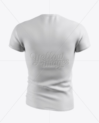 Download Men's Midlayer Soccer Shirt Mockup - Back View | Mockups ...