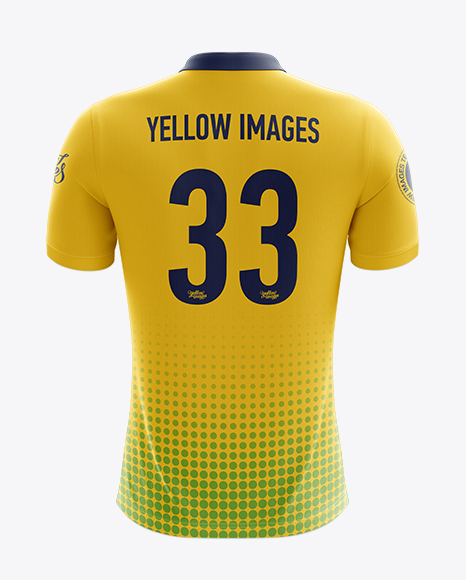 Download Men's Soccer Polo Shirt Mockup (Back View) in Apparel ...