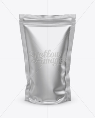 Download Matte Metallic Bag Mockup - Front View in Bag & Sack Mockups on Yellow Images Object Mockups