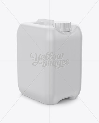Download Plastic Jerrycan W/ Screw Cap Mockup - Front View in ...