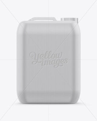 Download Plastic Jerrycan W/ Screw Cap Mockup - Front View in Jerrycan Mockups on Yellow Images Object ...