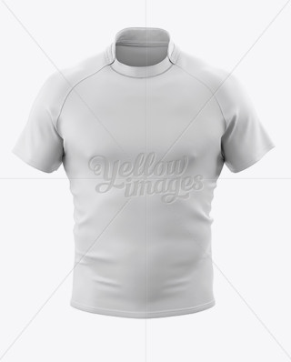 Men's Cycling Jersey Mockup - Back View in Apparel Mockups on Yellow