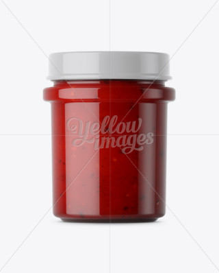 Glass Hot Sauce Jar Mockup | Mockups for Packaging Design and Branding