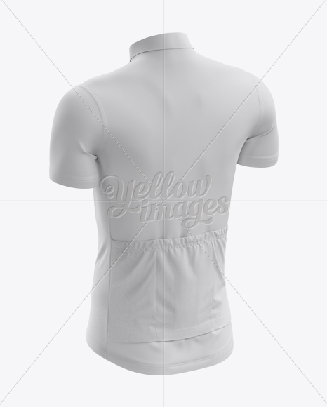 Download Men's Cycling Jersey mockup (Back Half Side View) in ...