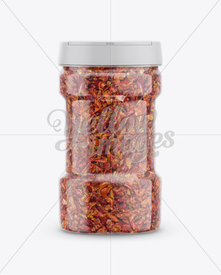Red Paprika Spice Jar Mockup in Jar Mockups on Yellow Images Object Mockups